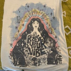 Handmade Kantha Raise Your Vibe Tee.